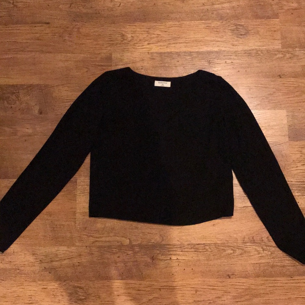 Black Babaton Long Sleeve Blouse